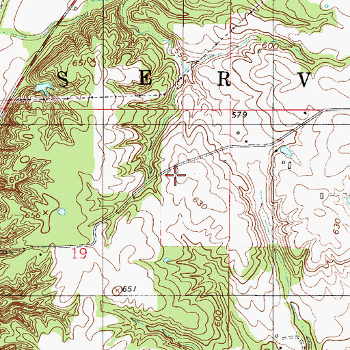 Topographic Map of Township of Reserve, IN