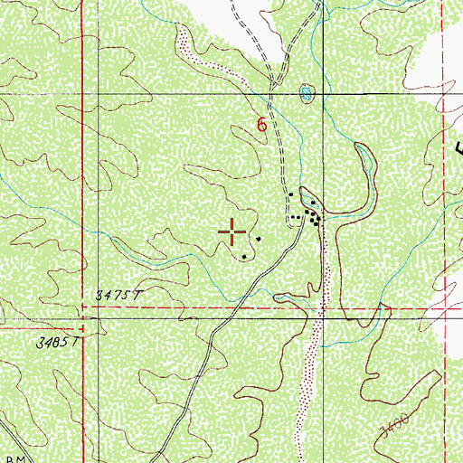 Topographic Map of Falcon Valley Ranch, AZ