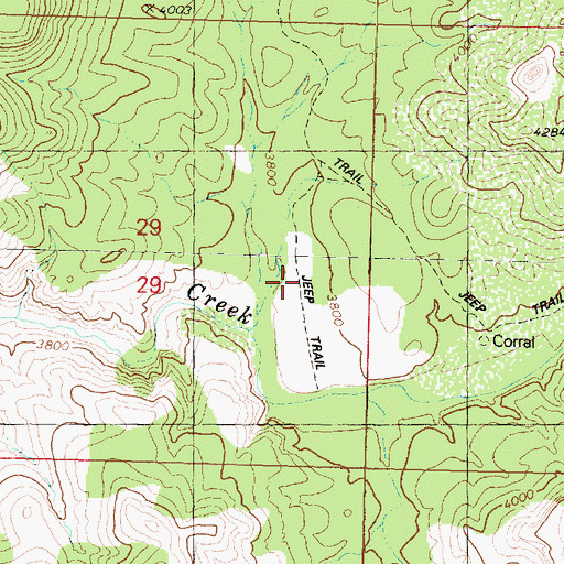 Topographic Map of Parsons Field, AZ