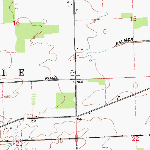 Topographic Map of Township of Salamonie, IN