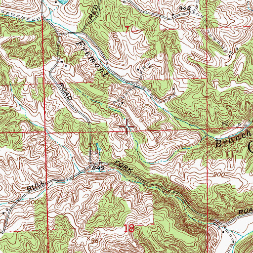 Topographic Map of Township of Salt Creek, IN