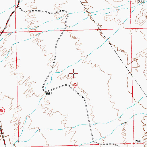 Topographic Map of Lake Havasu City Airport, AZ