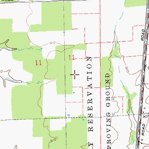 Topographic Map of Township of Shelby, IN