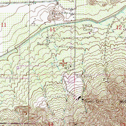 Topographic Map of Hangar Haciendas Airport, AZ