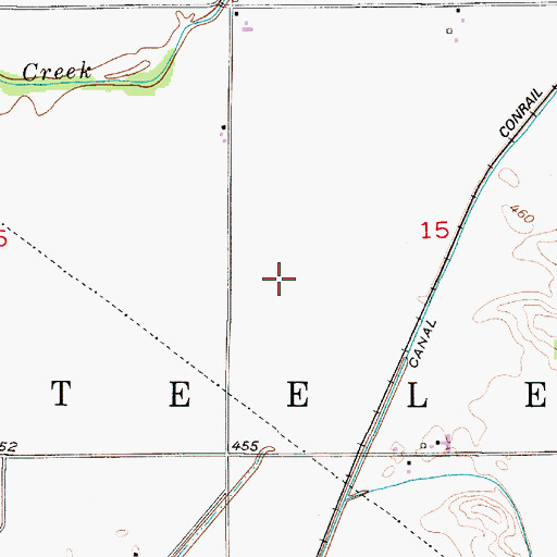 Topographic Map of Township of Steele, IN
