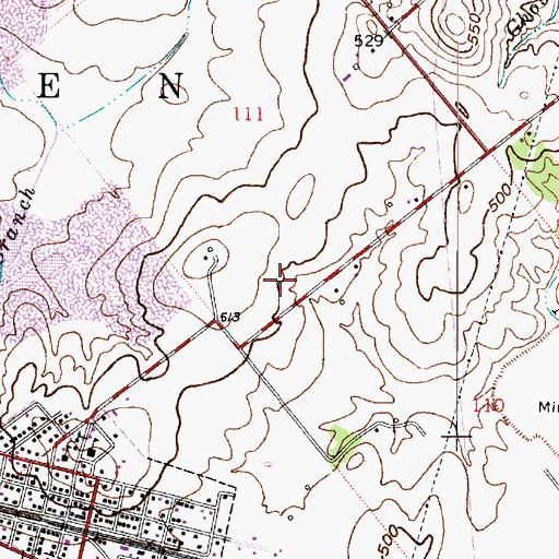 Topographic Map of Township of Steen, IN