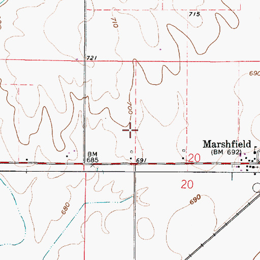 Topographic Map of Township of Steuben, IN
