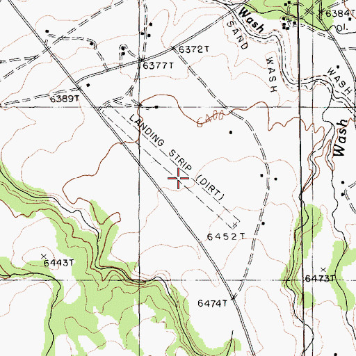 Topographic Map of Lukachukai Airport (historical), AZ
