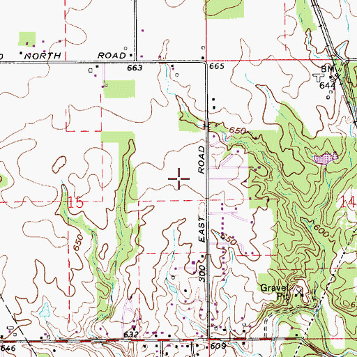 Topographic Map of Township of Tippecanoe, IN