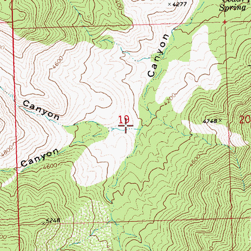 Topographic Map of Fall Canyon, AZ
