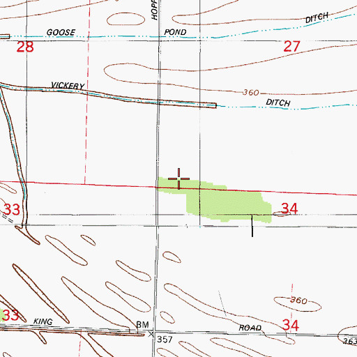 Topographic Map of Township of Union, IN