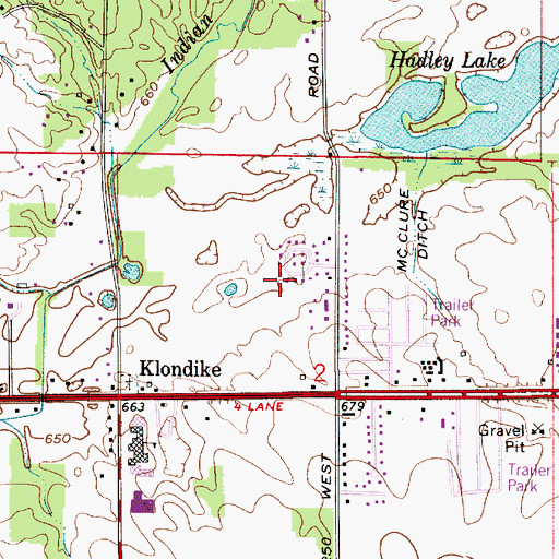 Topographic Map of Township of Wabash, IN