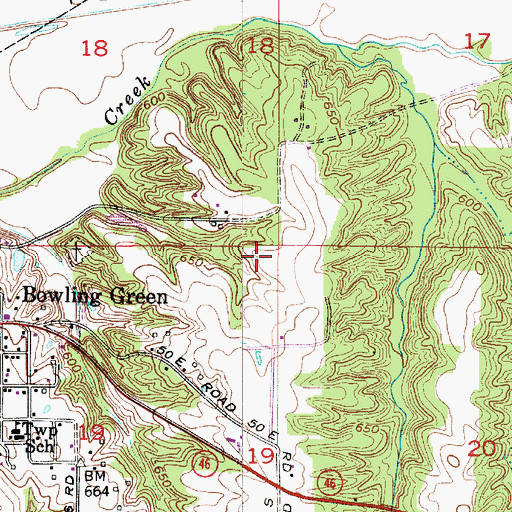 Topographic Map of Township of Washington, IN