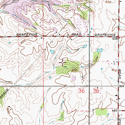 Topographic Map of Township of Washington, IN