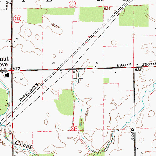 Topographic Map of Township of White River, IN