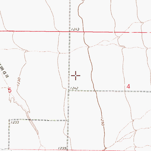 Topographic Map of Mobile Airport, AZ