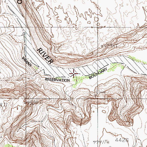 Topographic Map of Fall Creek, AZ