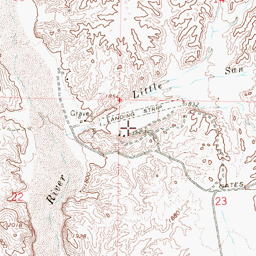 Topographic Map of Ranta Strip, AZ