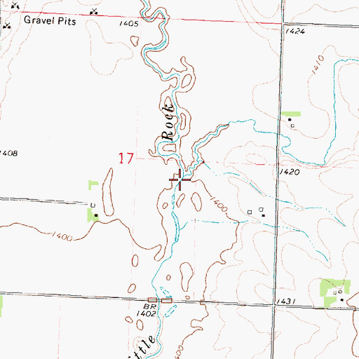 Topographic Map of Argo Slough, IA