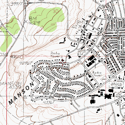 Topographic Map of Emergency Medical Heliport, AZ