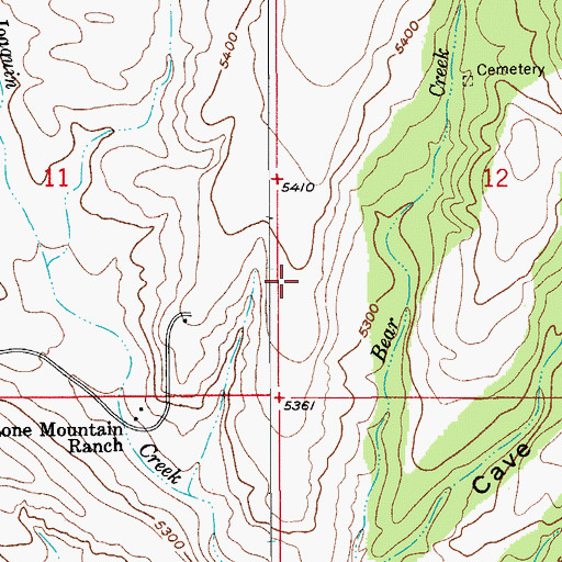 Topographic Map of Lone Mountain International Airport (historical), AZ