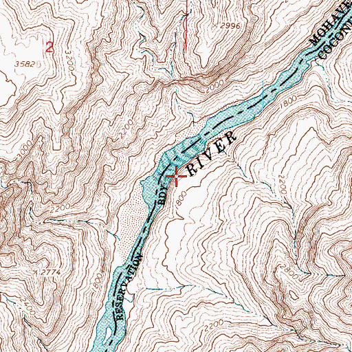 Topographic Map of 183 Mile Heliport, AZ