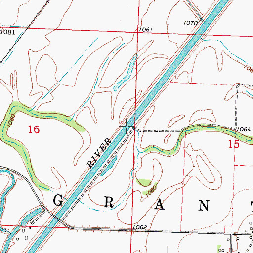 Topographic Map of Barber Creek, IA