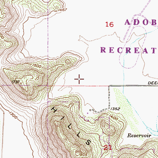 Topographic Map of McGills Ultralight Field, AZ