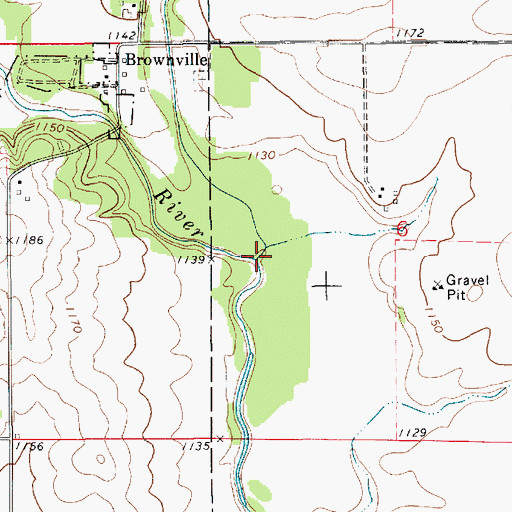 Topographic Map of Beaver Creek, IA