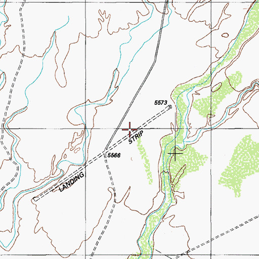 Topographic Map of Polacca Airport, AZ