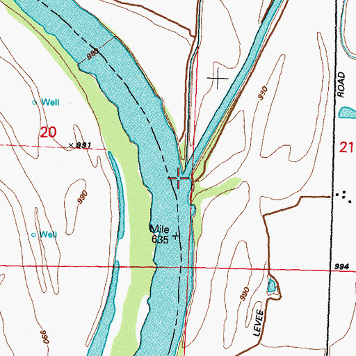 Topographic Map of Boyer River, IA