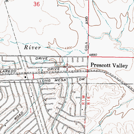 Topographic Map of Versatile Heliport, AZ