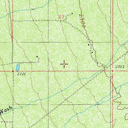 Topographic Map of Twin Hawks Airpark, AZ