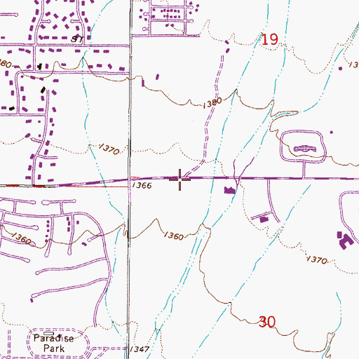 Topographic Map of Scottsdale Memorial Hospital-North Heliport, AZ