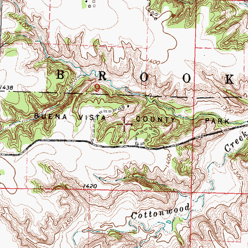 Topographic Map of Buena Vista County Park, IA