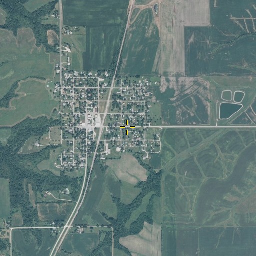 Aerial/Satellite Image of Bussey, IA