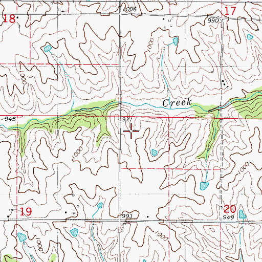 Topographic Map of Cackler School, IA