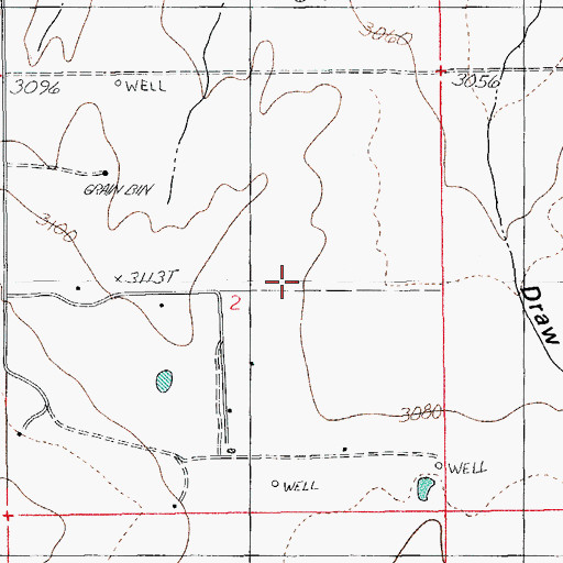 Topographic Map of High Mesa Airpark, AZ