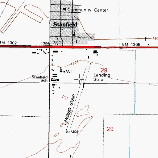 Topographic Map of Potters Field, AZ