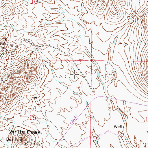 Topographic Map of Clementine Mine Airport (historical), AZ