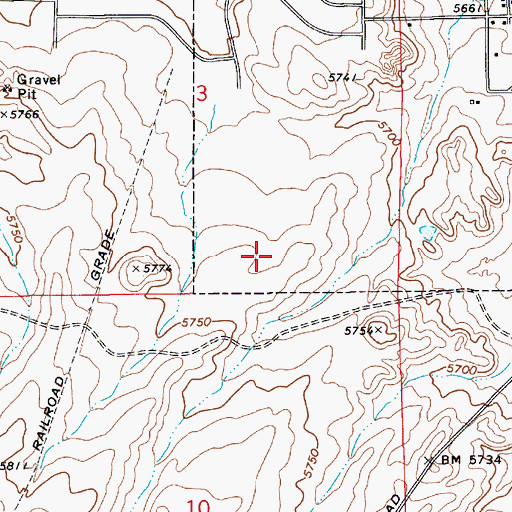 Topographic Map of Taylor Airport, AZ