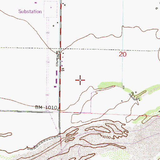 Topographic Map of Paradise Air Park (historical), AZ