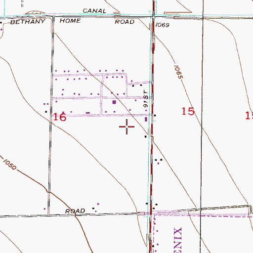 Topographic Map of Boulais Heliport, AZ