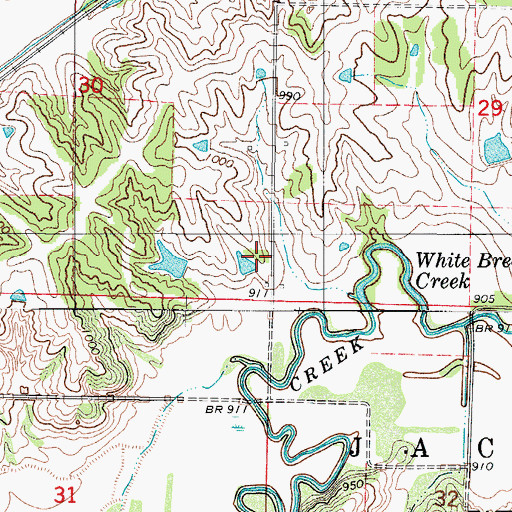 Topographic Map of Chinquapin School, IA