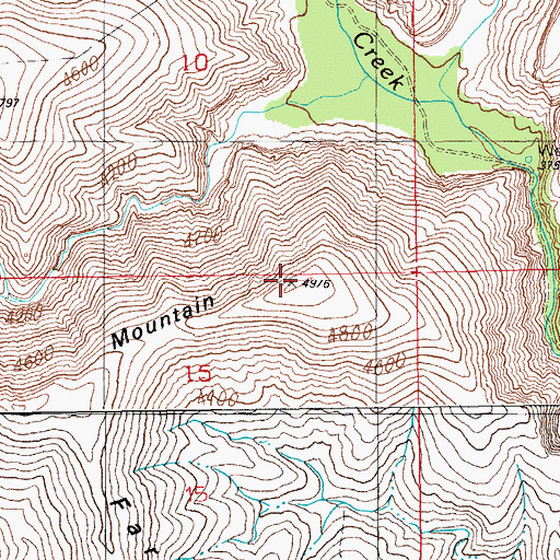 Topographic Map of Farrell Mountain, AZ