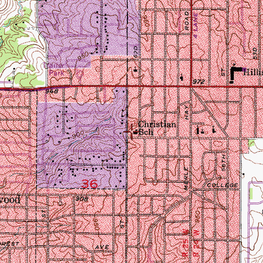 Topographic Map of New Horizon Academy, IA