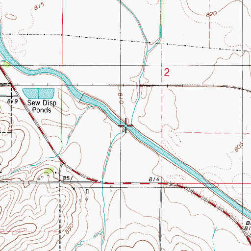 Topographic Map of Clear Creek, IA