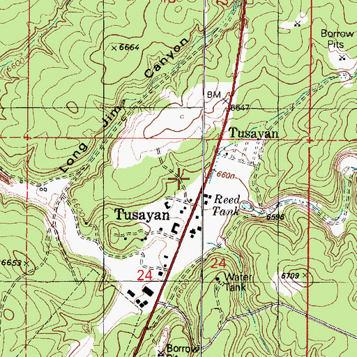 Topographic Map of Tusayan Heliport, AZ