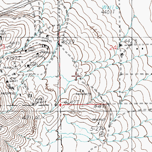 Topographic Map of Ammon Airport, AZ