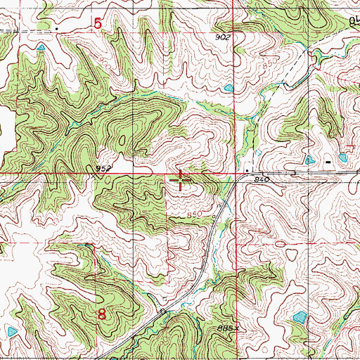 Topographic Map of Craig School, IA